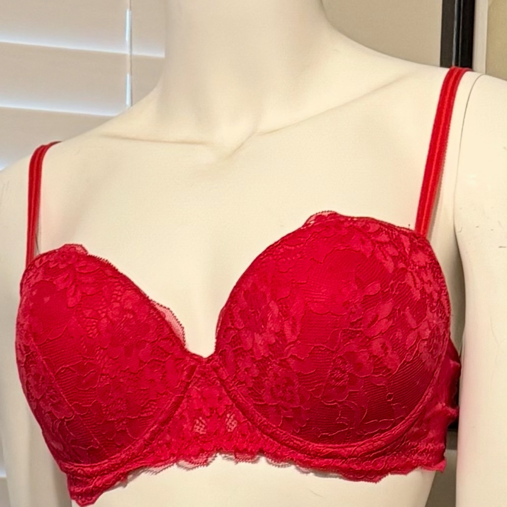 Red push up bra 36B